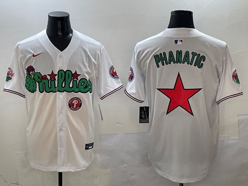 Men Philadelphia Phillies Blank White three generations Joint Name 2025 Nike MLB Jersey style 9